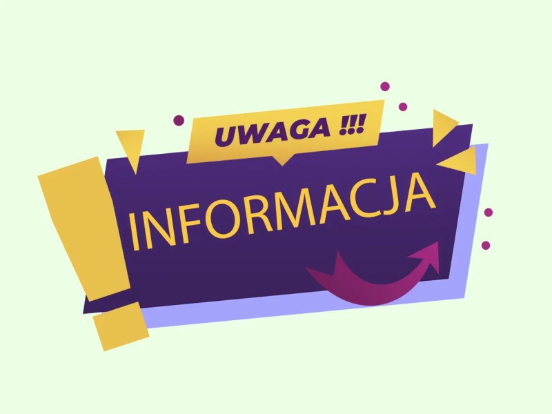 Plakat informacyjny