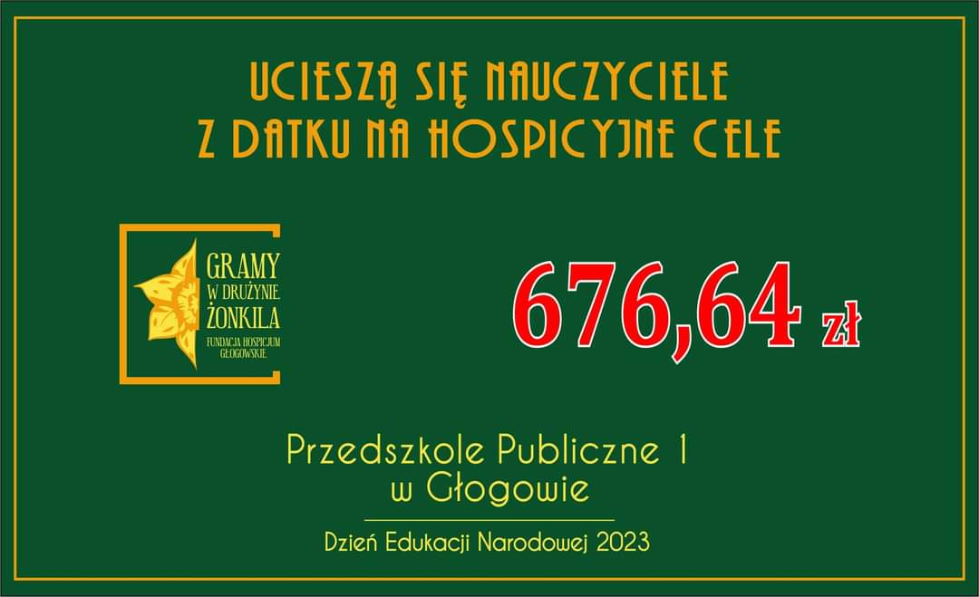 Datek Zamiast Kwiatka - Dziękujemy