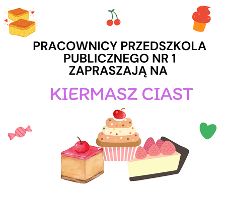 Zapraszamy na Kiermasz ciast