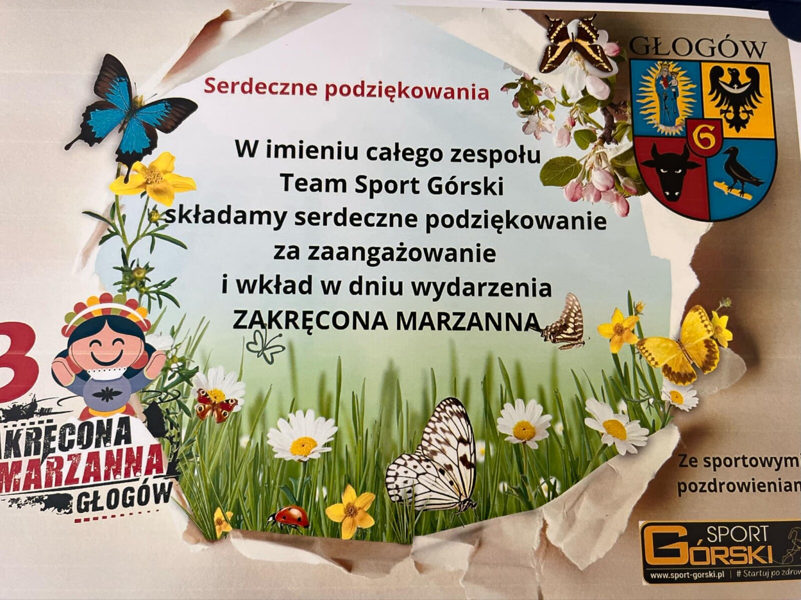 Zakręcona Marzanna - podziękowanie